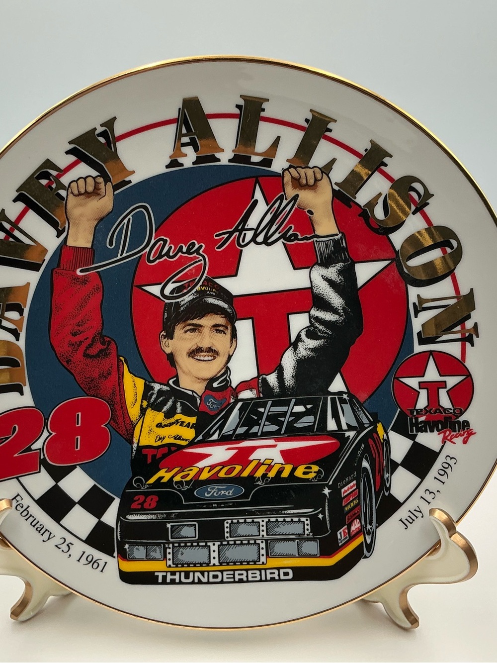 Davey Allison Decorative Plate